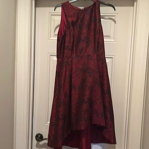 Flowered high low dress